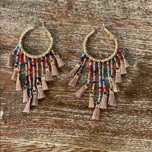 Beaded Tassel Earrings